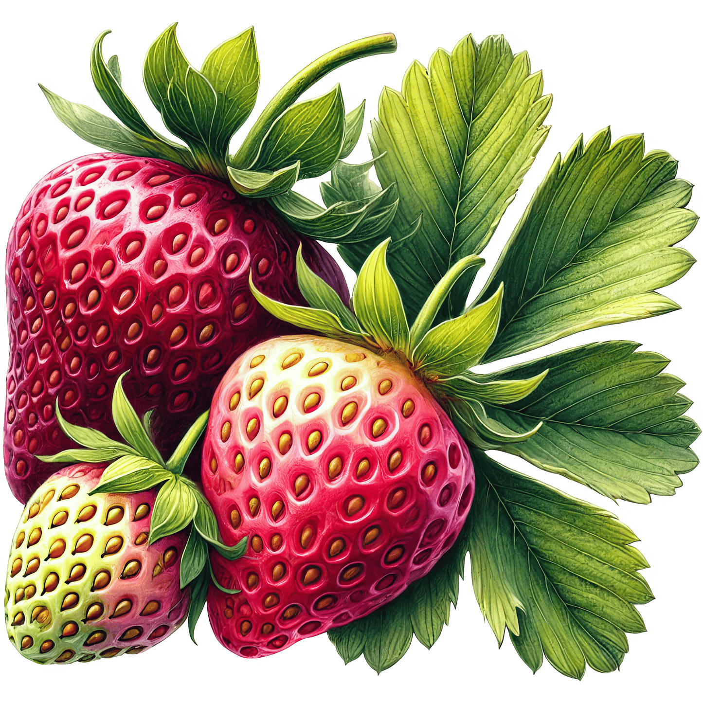 Bügelbild frische Erdbeeren #9 Fylou's Style