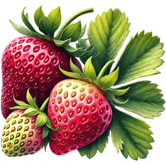 Bügelbild frische Erdbeeren #9 Fylou's Style