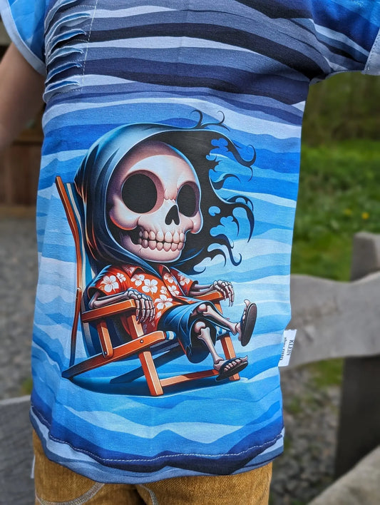 Bügelbild Grim Reaper im Urlaub #9 Fylou's Style