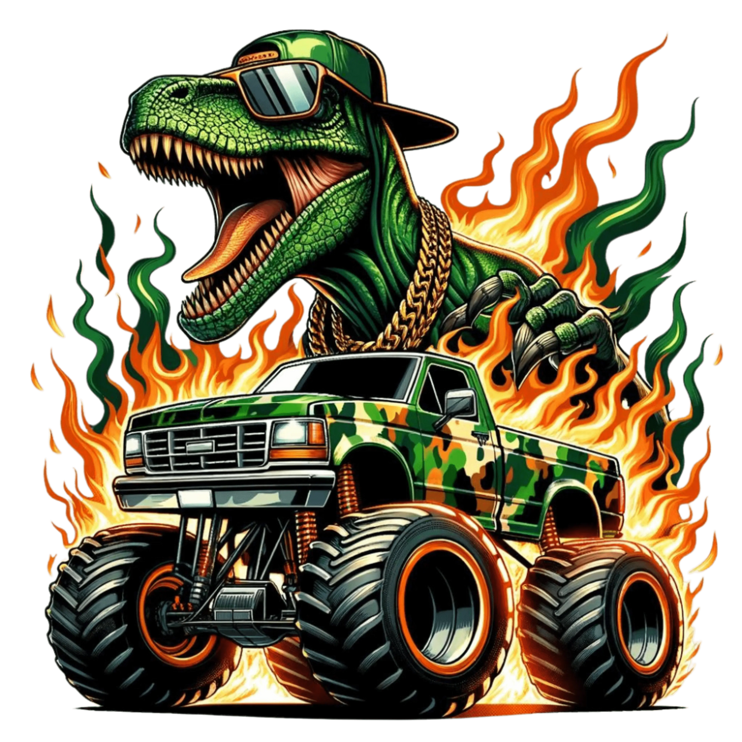 Bügelbild Dino Monstertruck #14 Fylou's Style