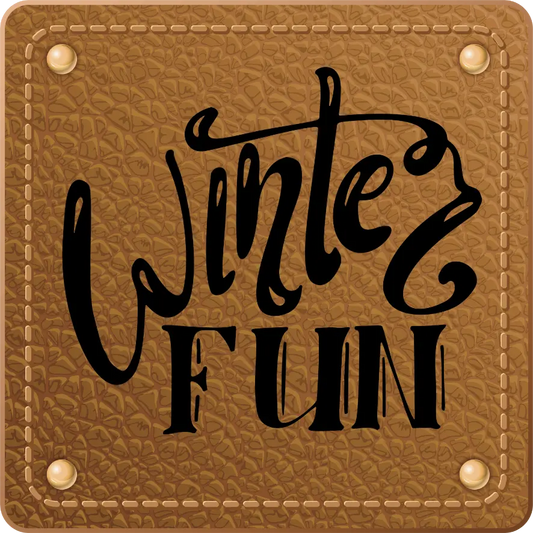 Bügellabel Winter Fun - Fylou's Style