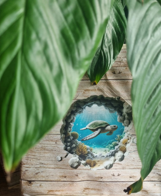 Bügelbild 3D Schildkröte #3 Fylou's Style