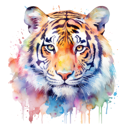 Bügelbild Tiger Watercolor #11 Fylou's Style