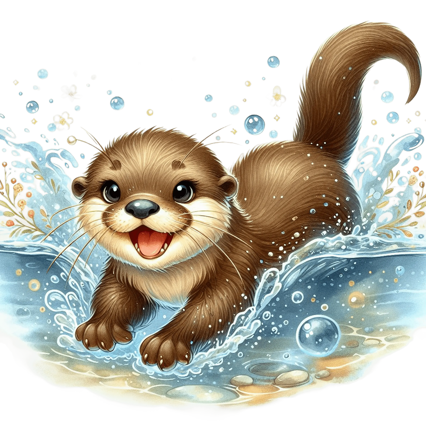 Bügelbild Wasserotter #4 Fylou's Style