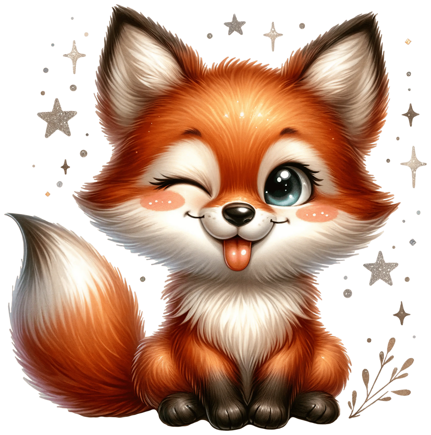 Bügelbild süßer Fuchs Fylou's Style