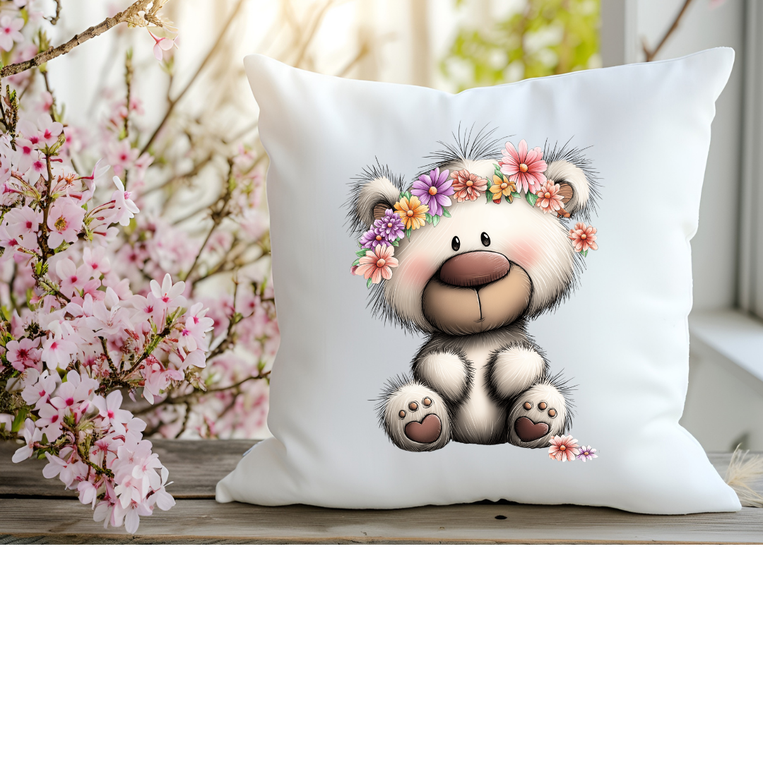 Bügelbild Frühlings Teddy Bär #10