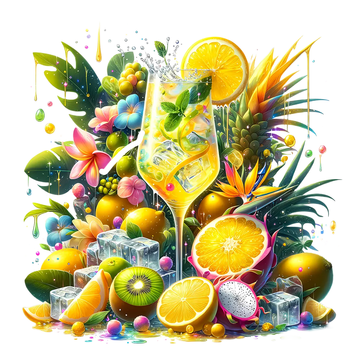 Bügelbild Tropical Cocktail #19 Fylou's Style