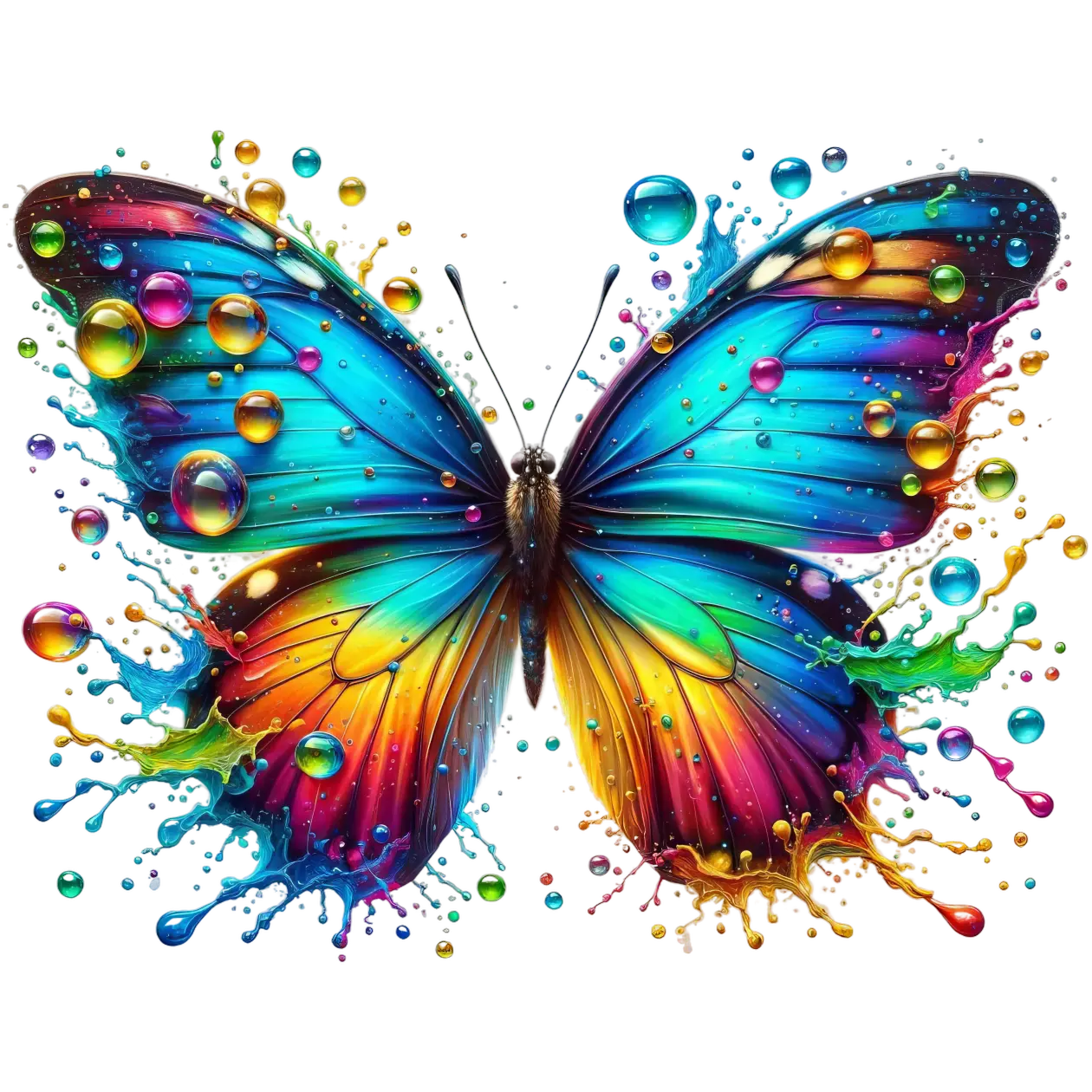 Bügelbild 3D Schmetterling #9 Fylou's Style