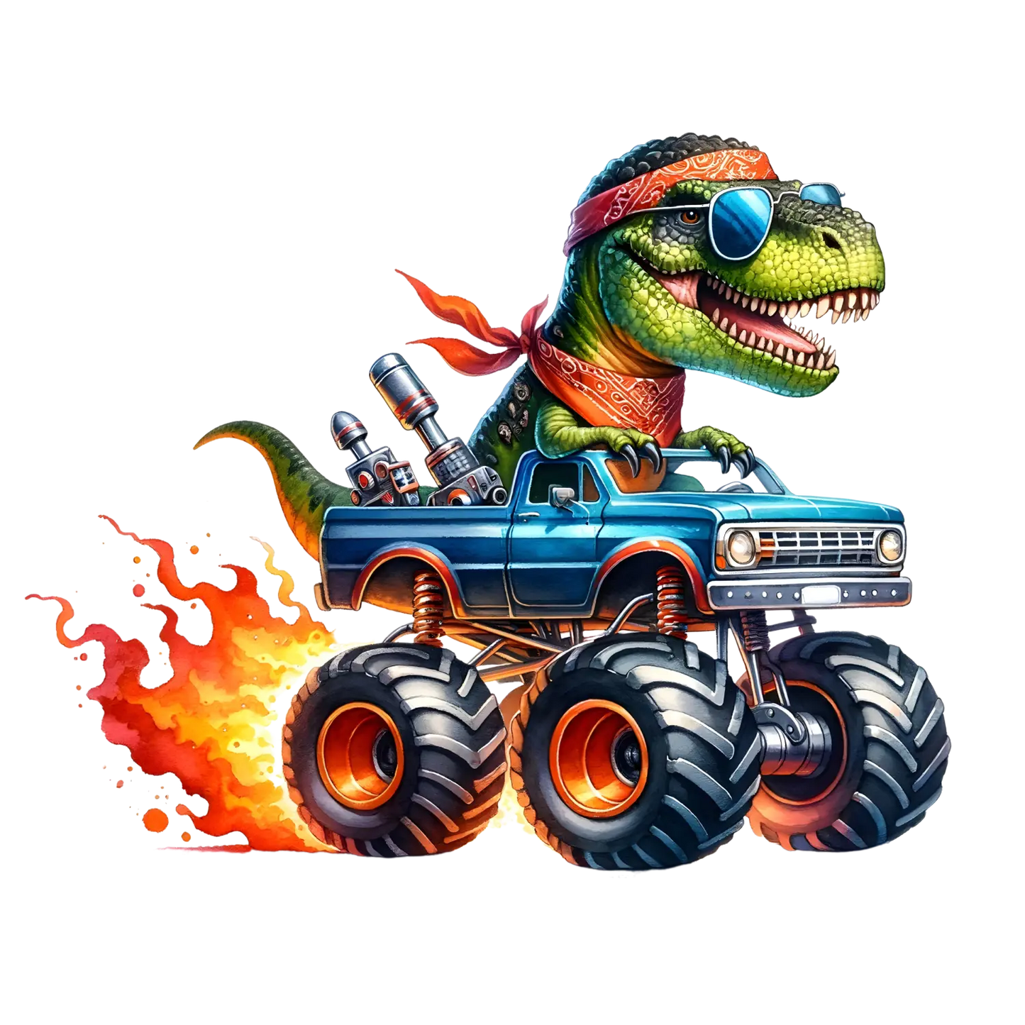 Bügelbild Dino Monstertruck #10 Fylou's Style