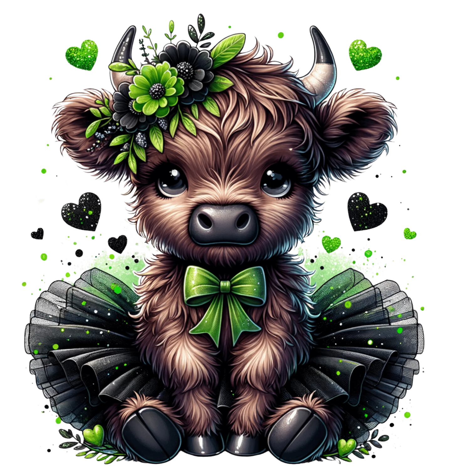 Bügelbild Süße Highland Kuh #13 Fylou's Style