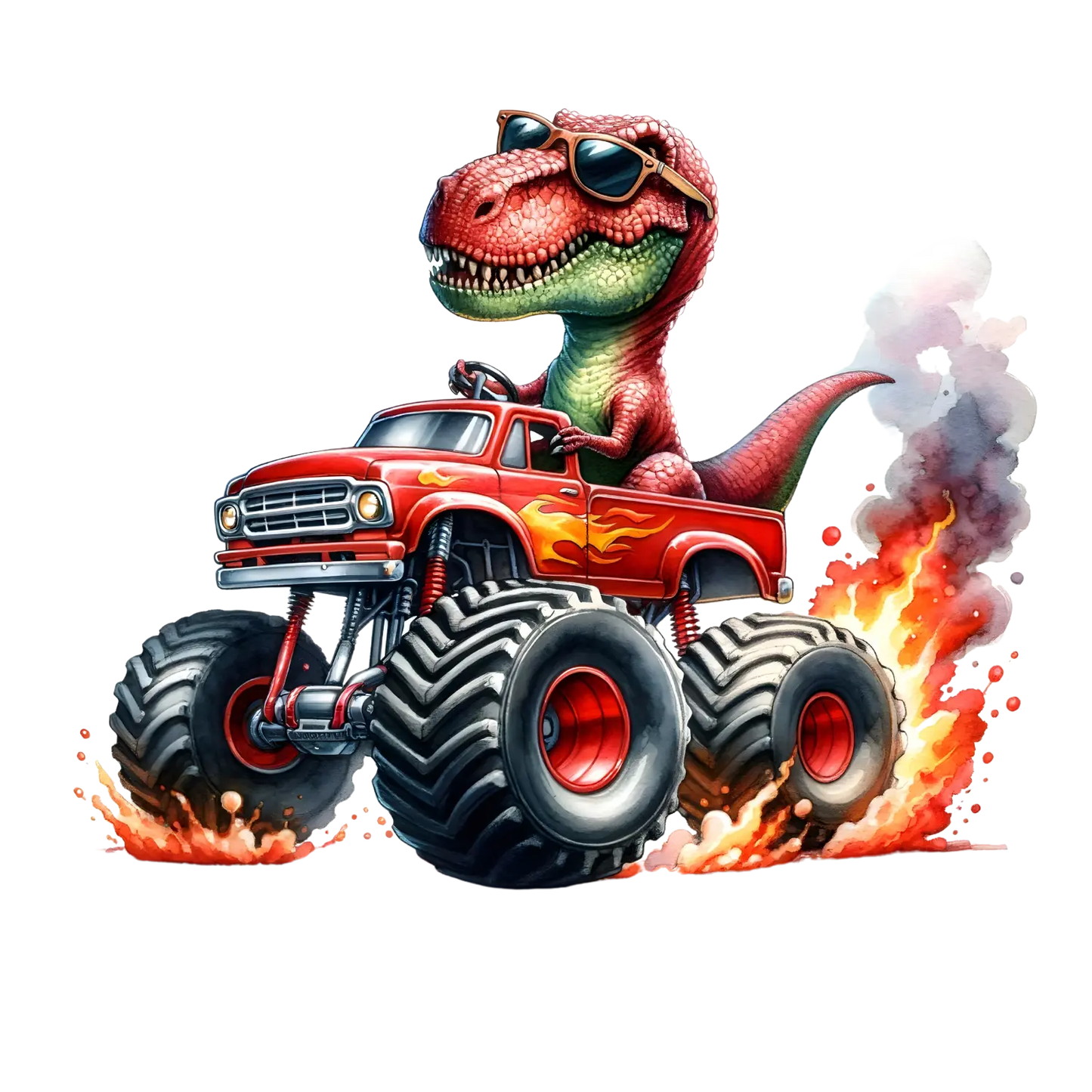 Bügelbild Dino Monstertruck #6 Fylou's Style