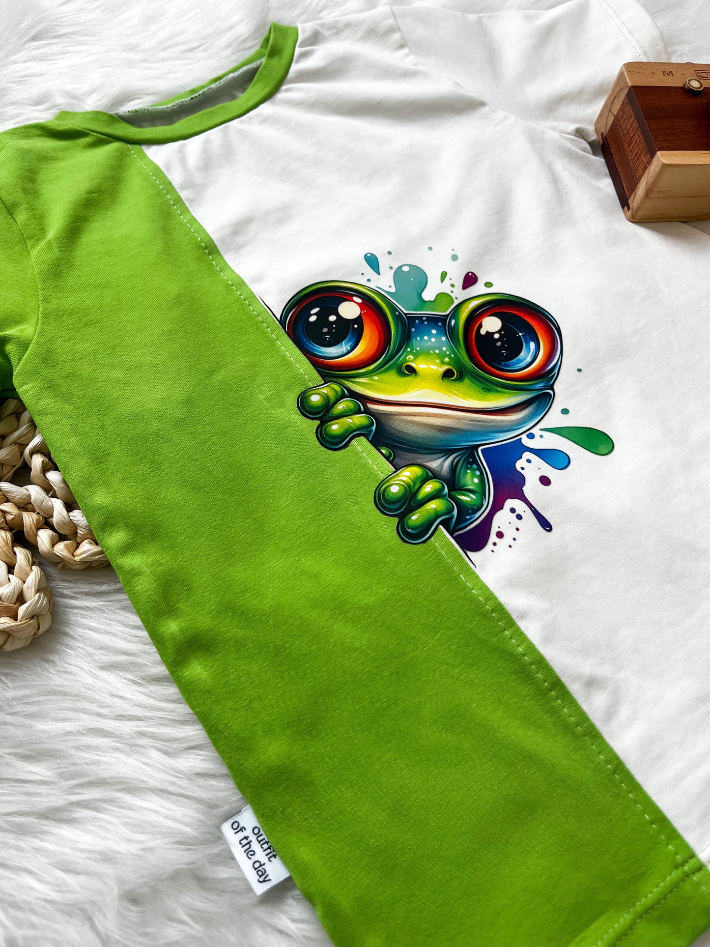 Bügelbild Guck Guck Frosch Fylou's Style