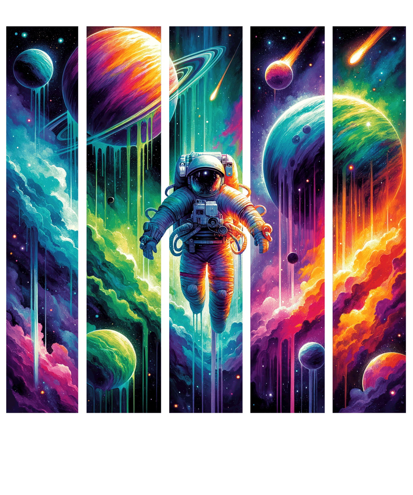 Bügelbild Streifen Motivwelt "Astronaut"