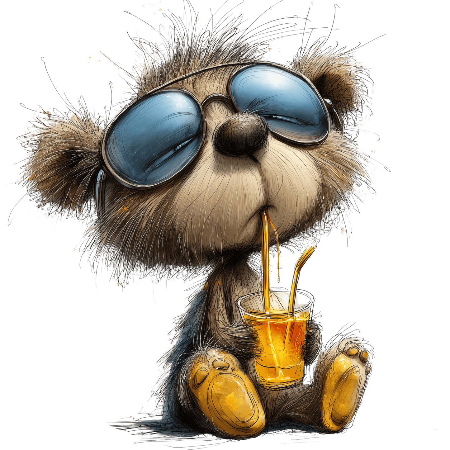 Bügelbild Bär und Biene #5