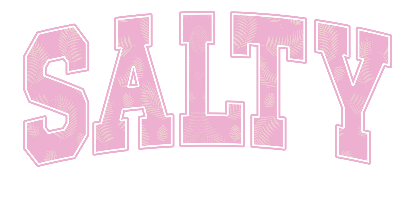 Bügelbild Salty Beach Summer Rosa
