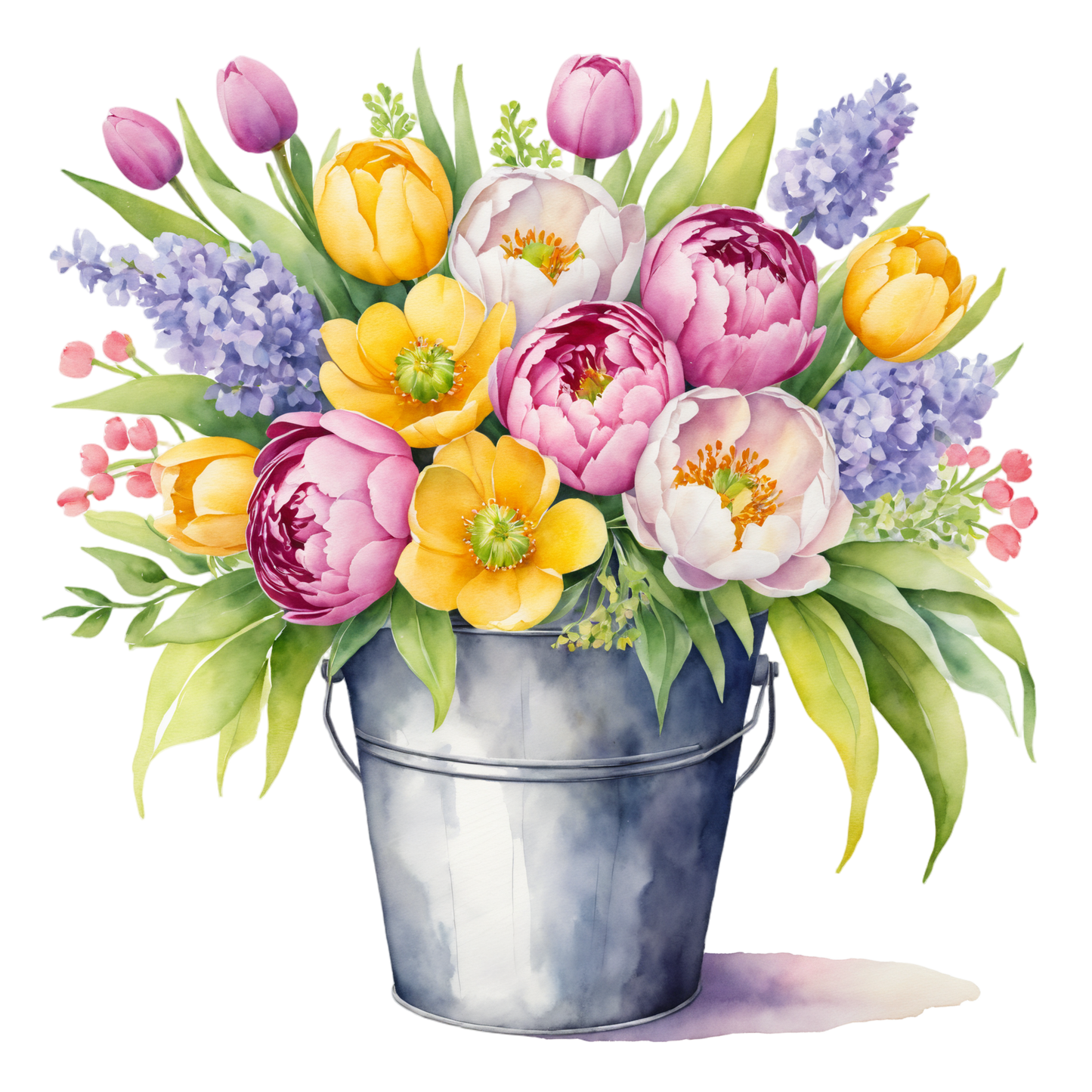 BügelbildBlumeneimer #1 Fylou's Style