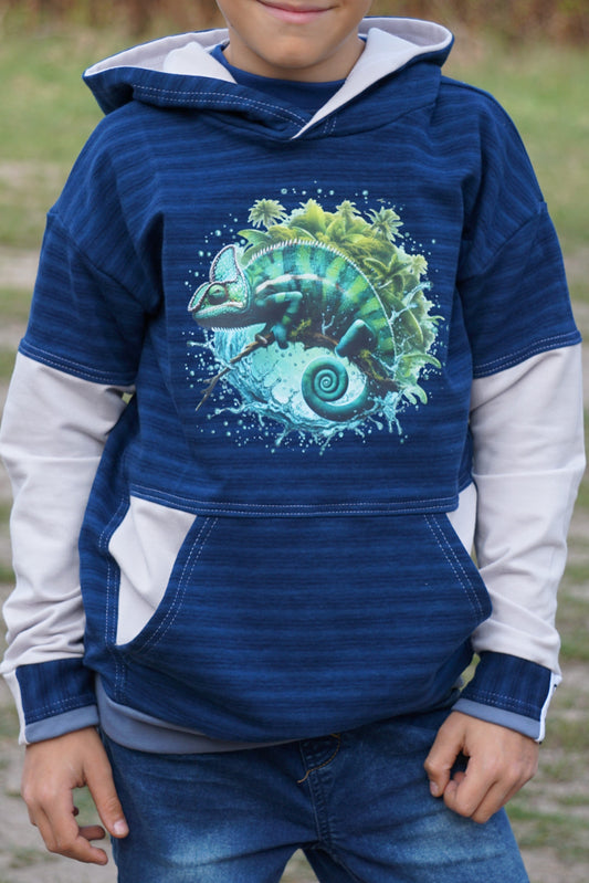 Bügelbild Regenwald Chamäleon #4 Fylou's Style