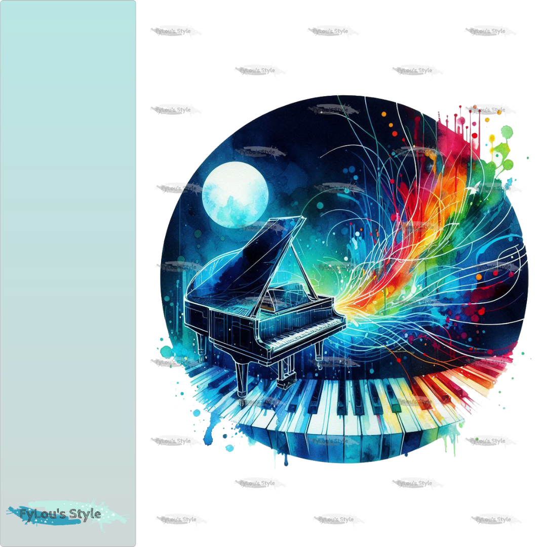 Bügelbild Colorful Piano #2 Fylou's Style