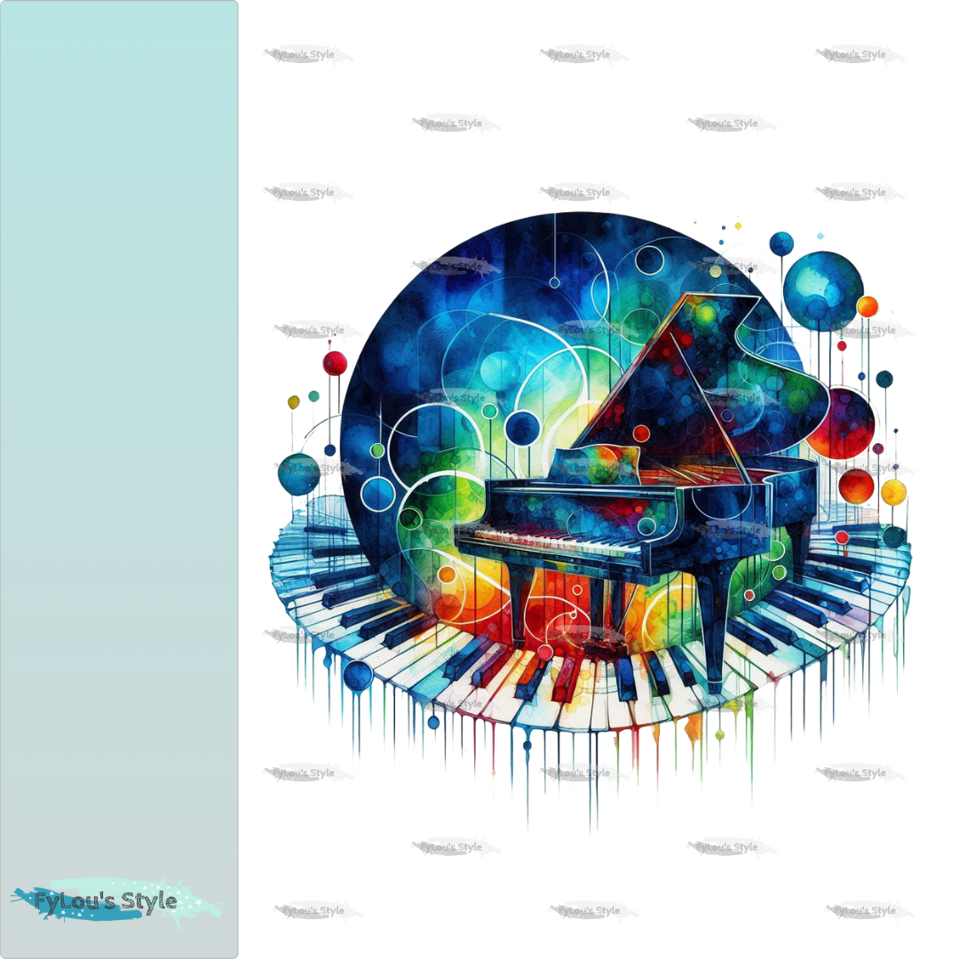 Bügelbild Colorful Piano #3 Fylou's Style