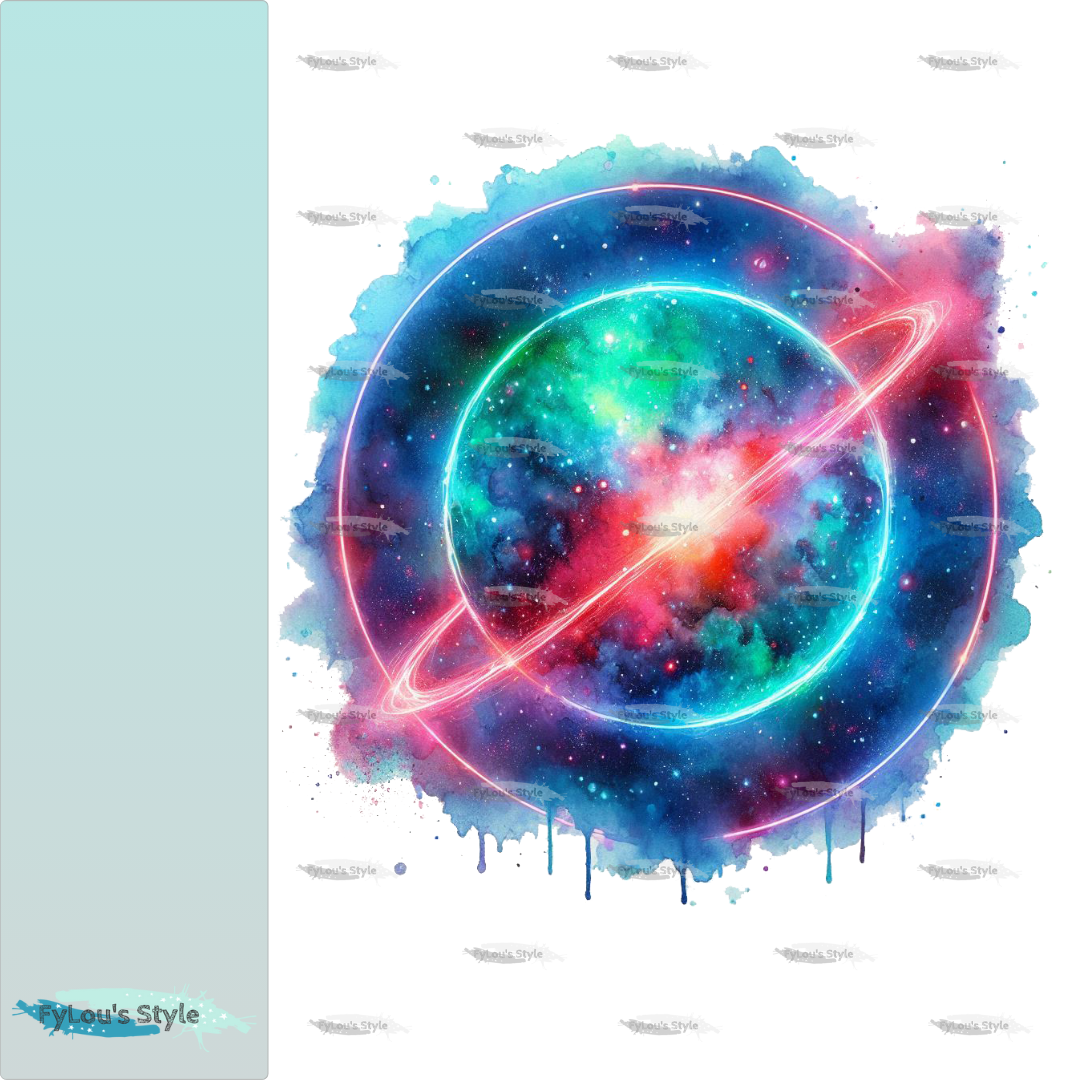 Bügelbild Colorful Planet #2 Fylou's Style