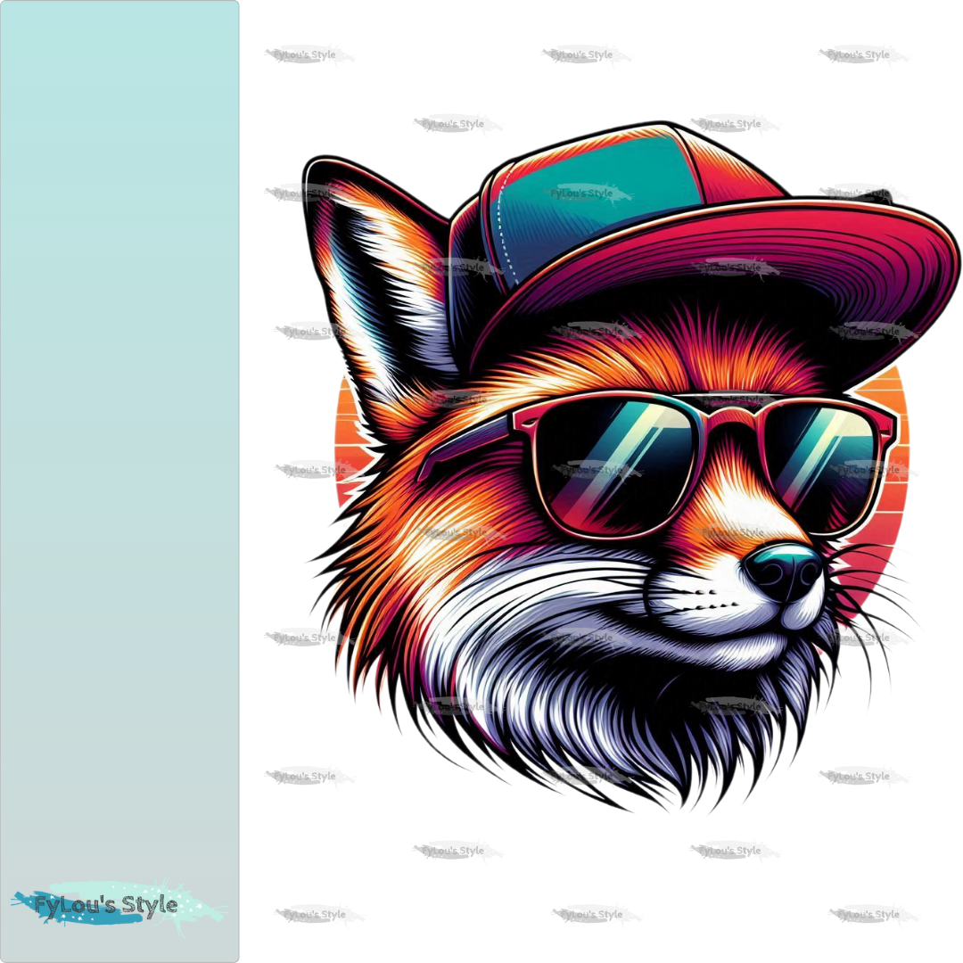 Bügelbild Cool Fuchs #2 Fylou's Style