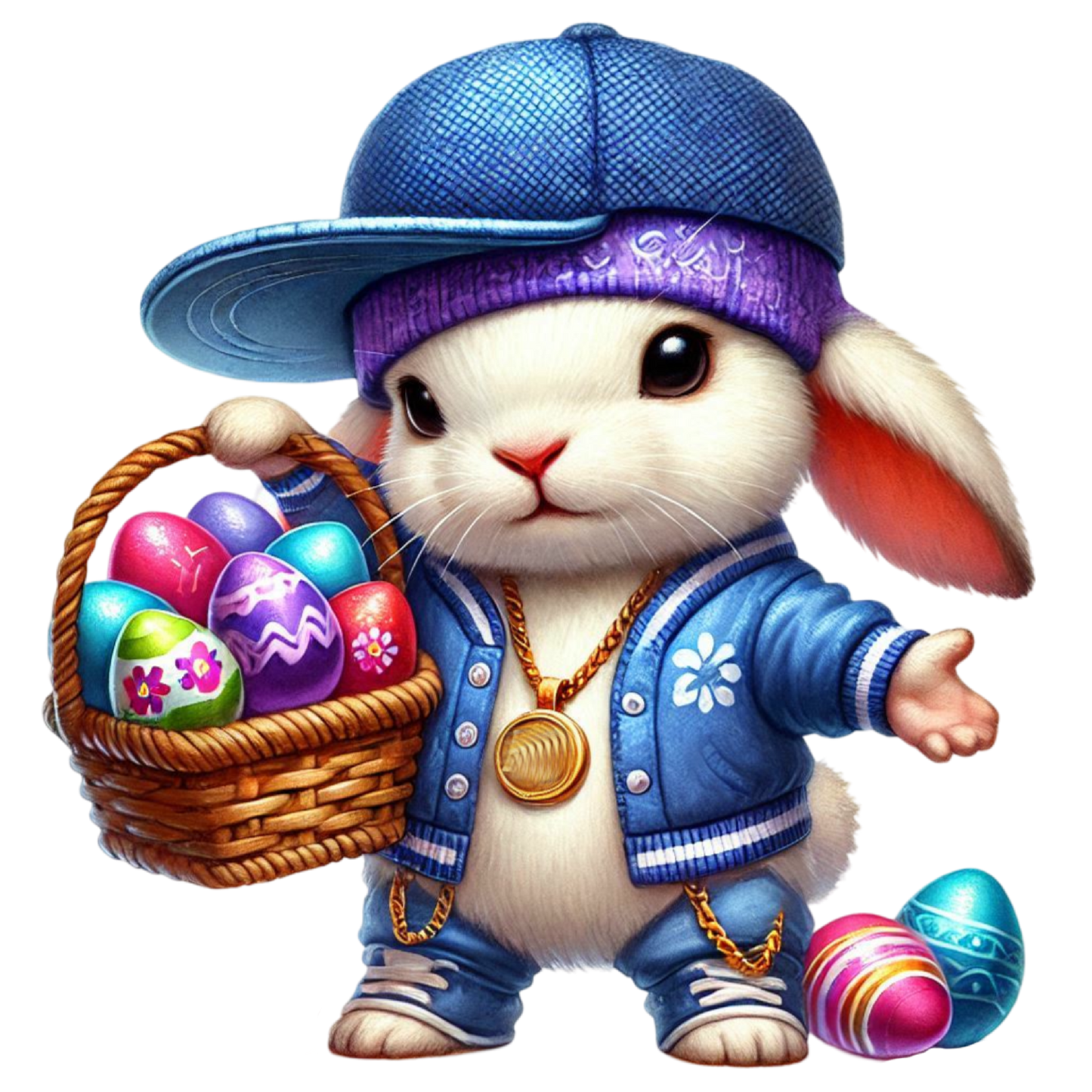 Bügelbild Cool Hase #1 Fylou's Style