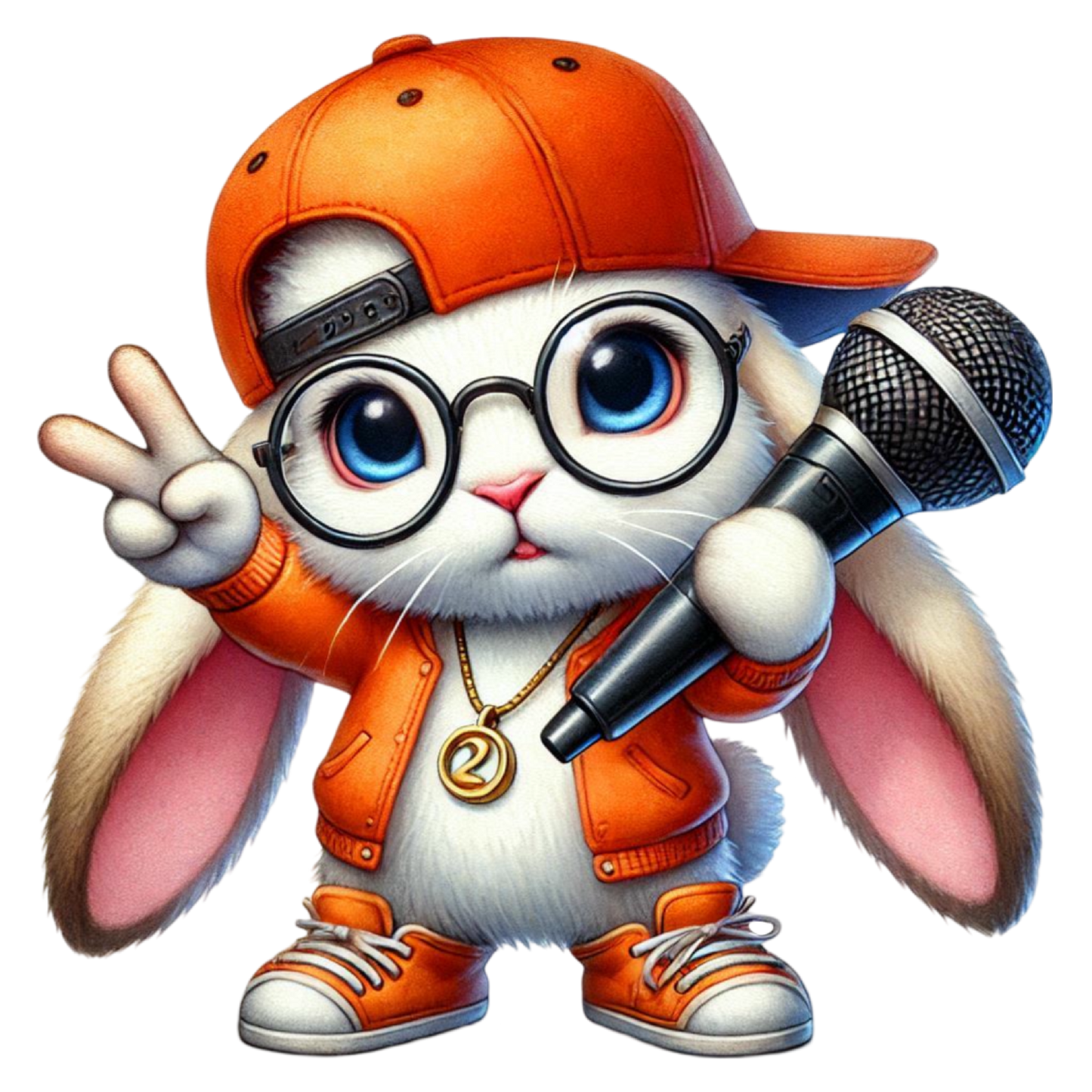 Bügelbild Cool Hase #9 Fylou's Style