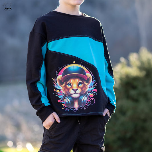 Bügelbild kleiner Musik Löwe Fylou's Style