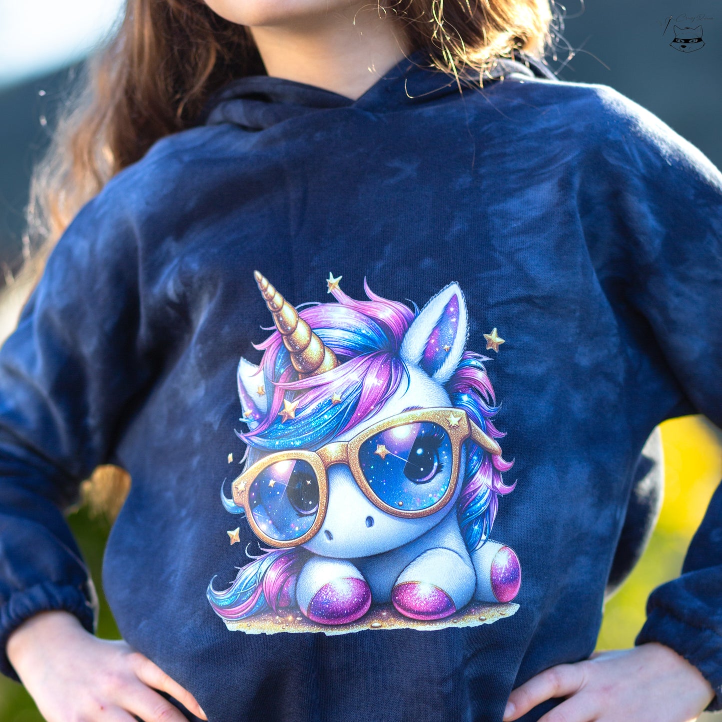 Bügelbild Cool Glitzer Einhorn #2 Fylou's Style