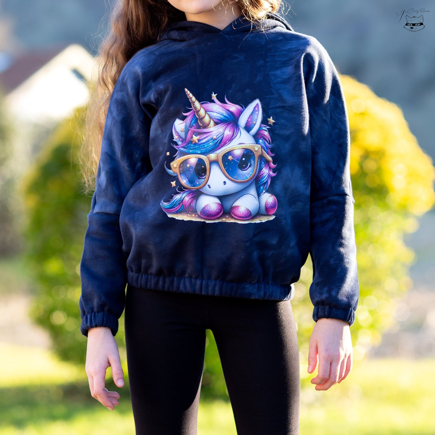 Bügelbild Cool Glitzer Einhorn #2 Fylou's Style