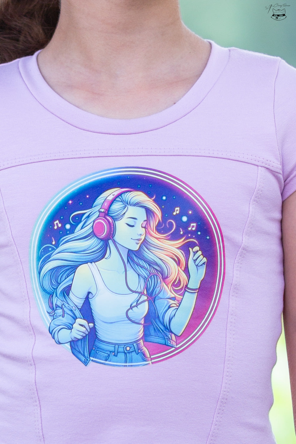Bügelbild Pink Musik Sport Girl Fylou's Style