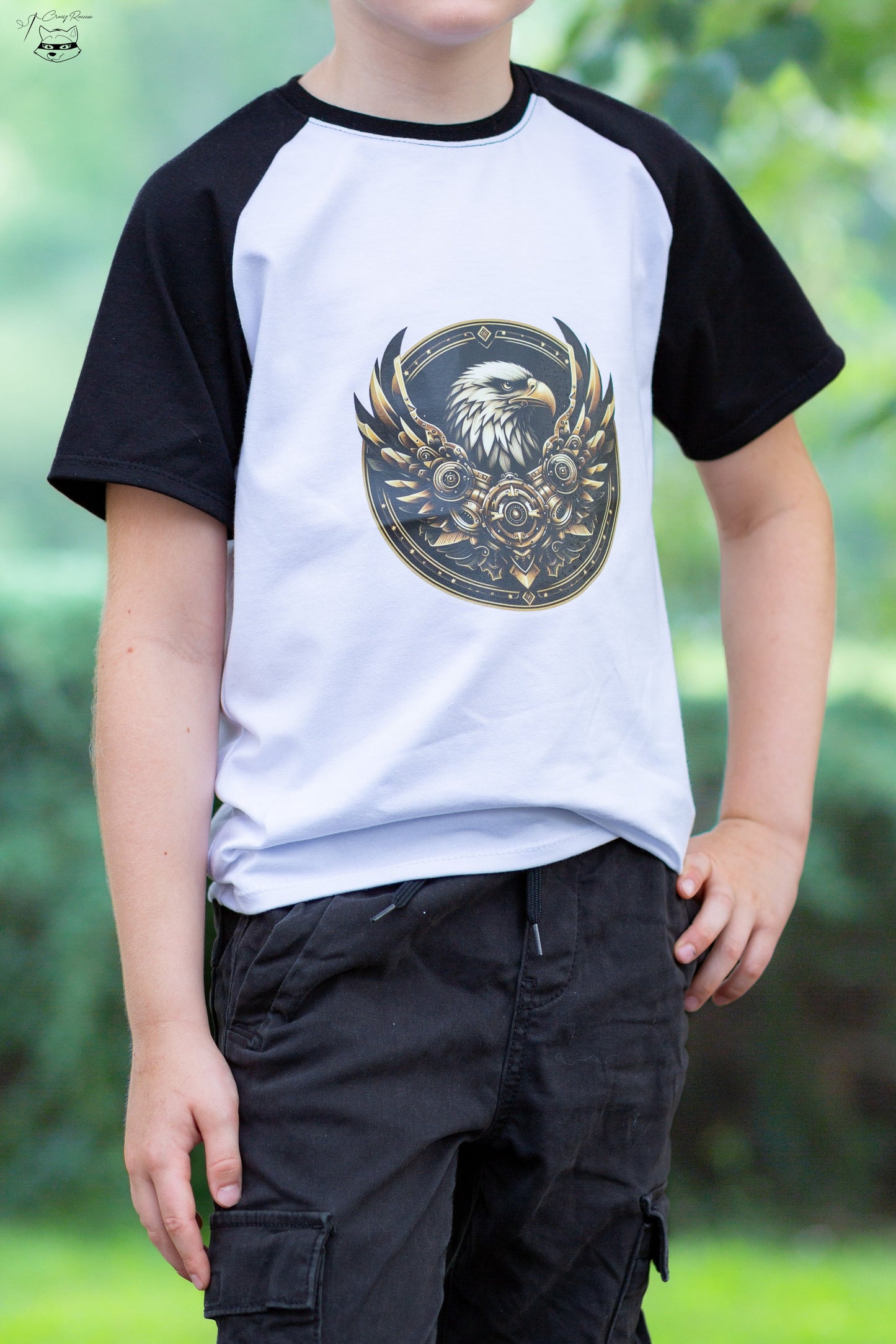 Bügelbild Steampunk Gold Armor Adler #2 Fylou's Style