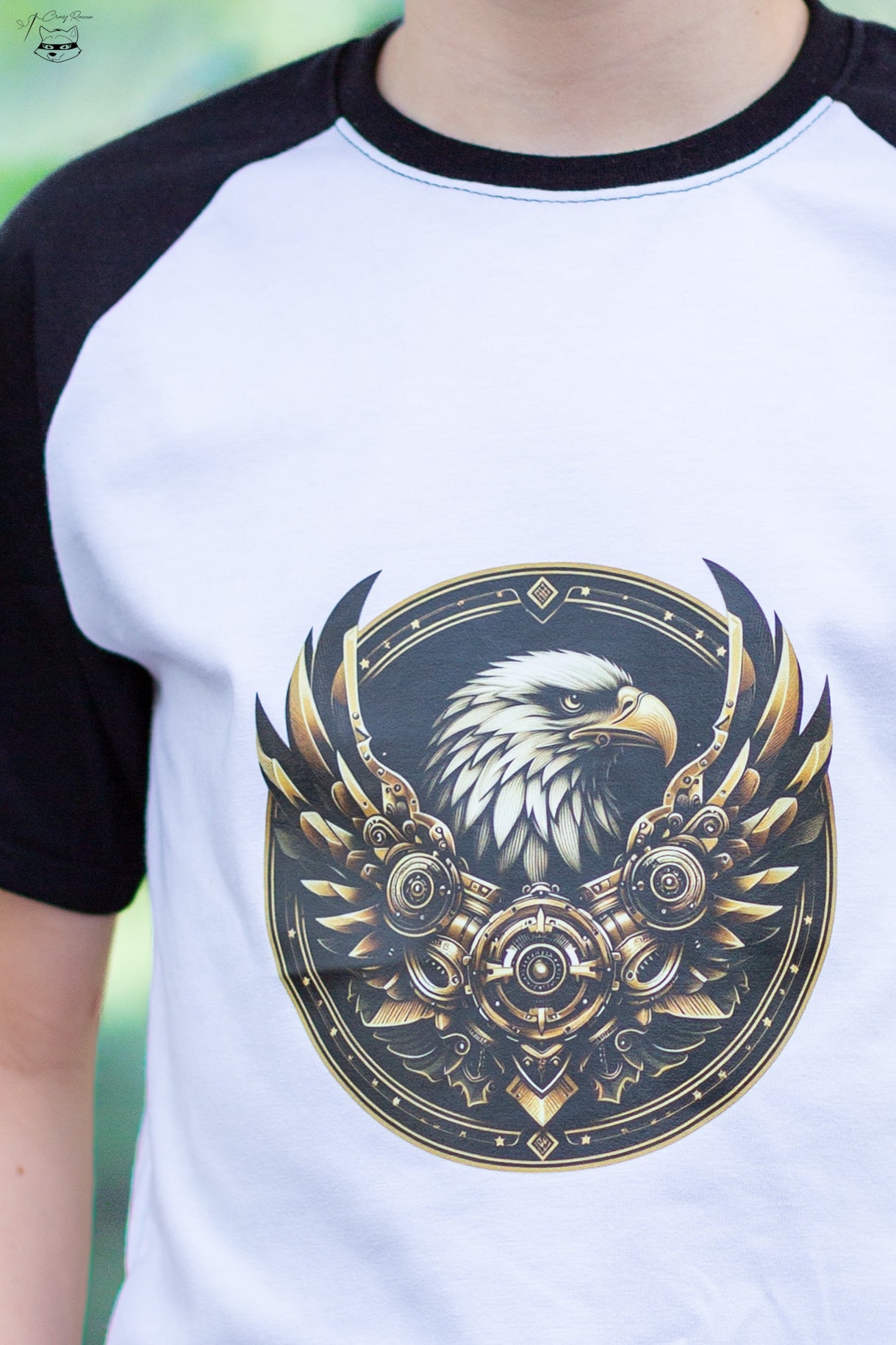 Bügelbild Steampunk Gold Armor Adler #2 Fylou's Style