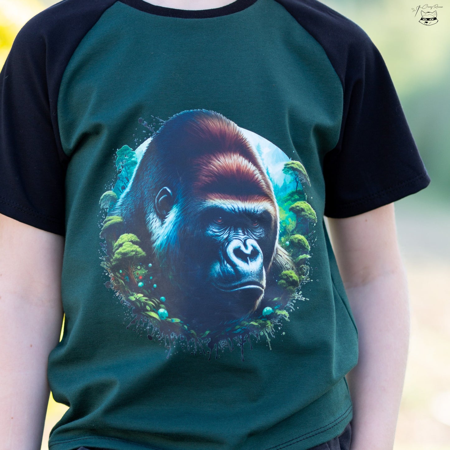 Bügelbild Regenwald Gorilla #2 Fylou's Style