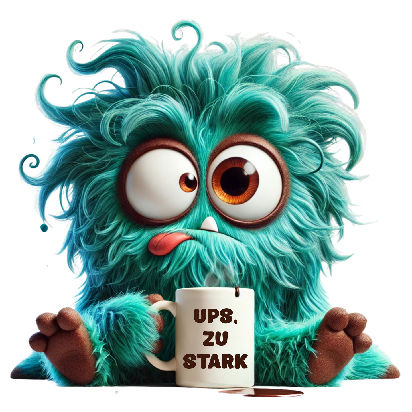 Bügelbild Kaffee Monster #1 Fylou's Style