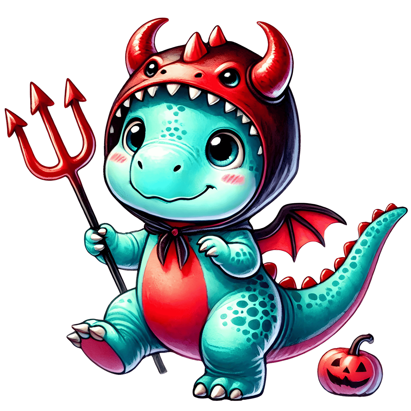 Bügelbild Halloween Dino #7