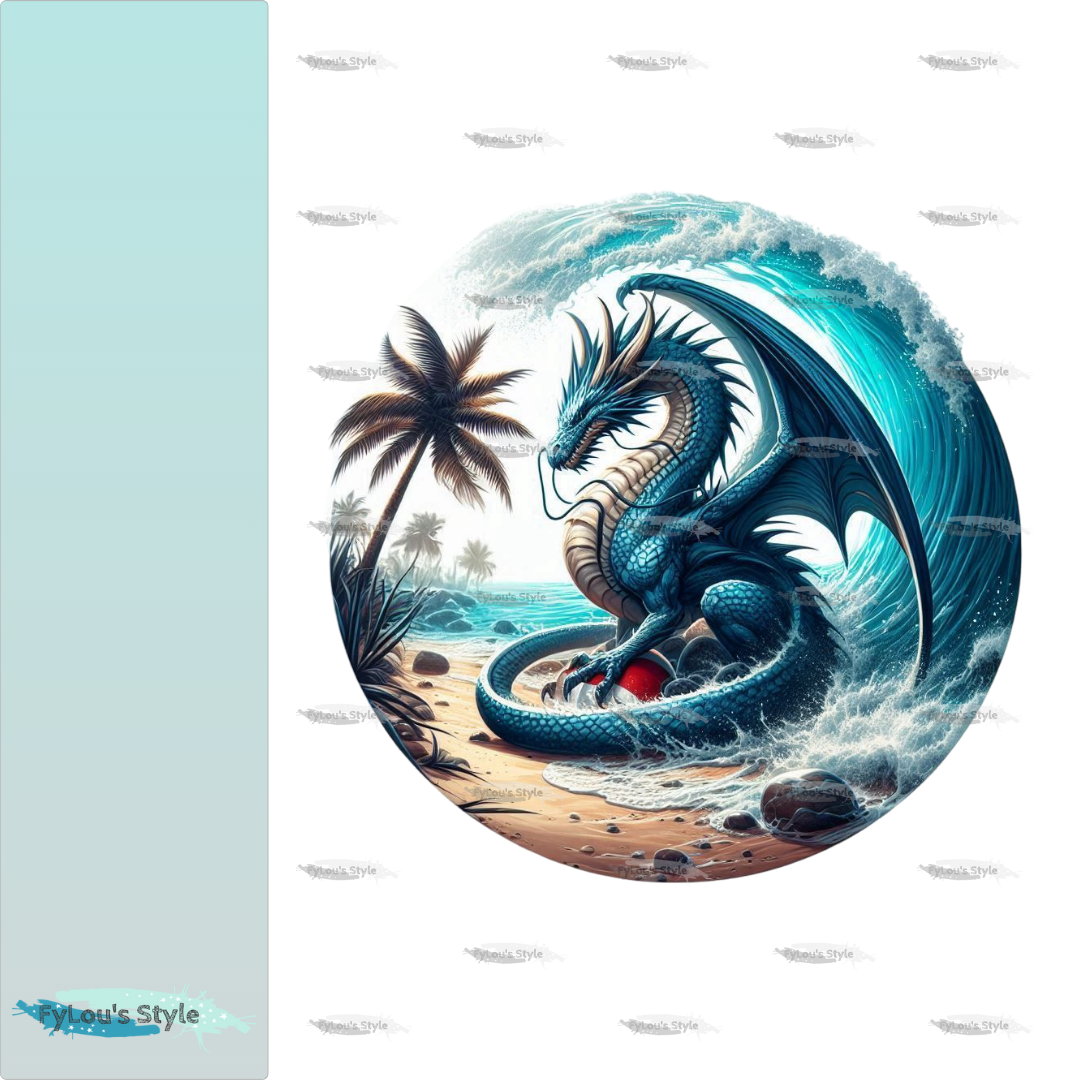 Bügelbild Drache am Strand #13 Fylou's Style