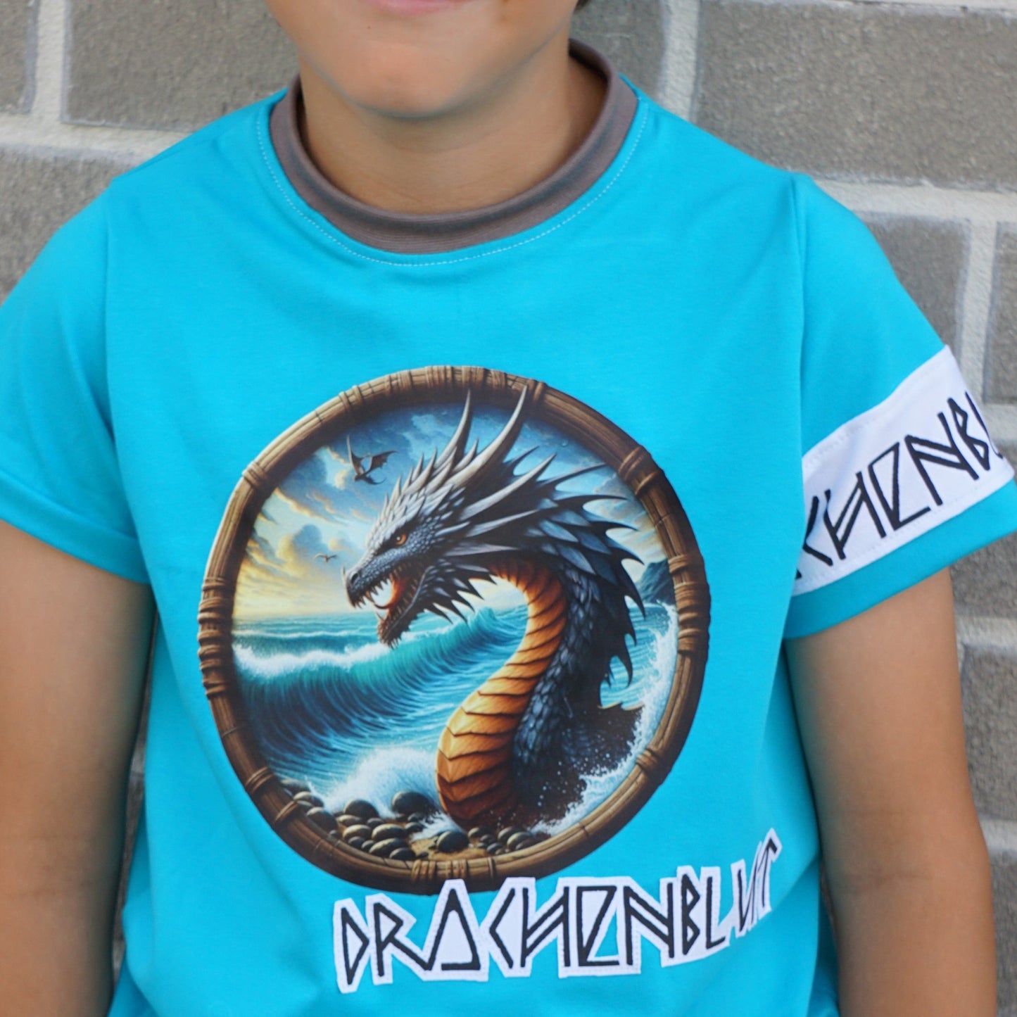 Bügelbild Drache im Meer #1 Fylou's Style