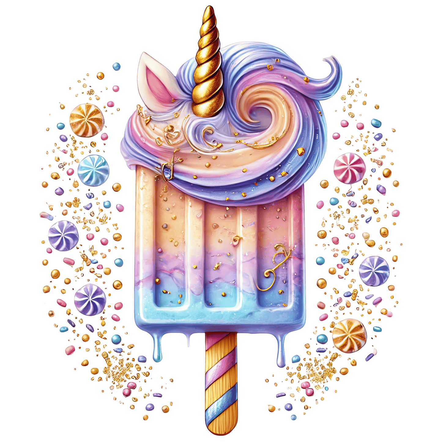 Bügelbild Einhorn Dessert #11 Fylou's Style