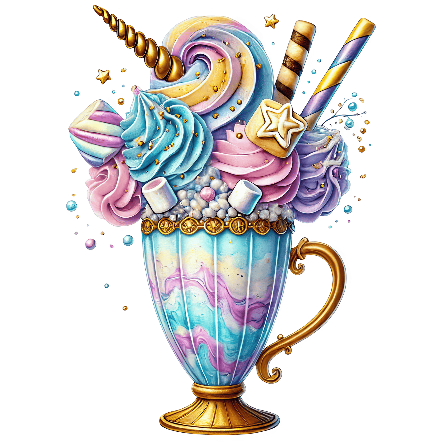 Bügelbild Einhorn Dessert #14 Fylou's Style