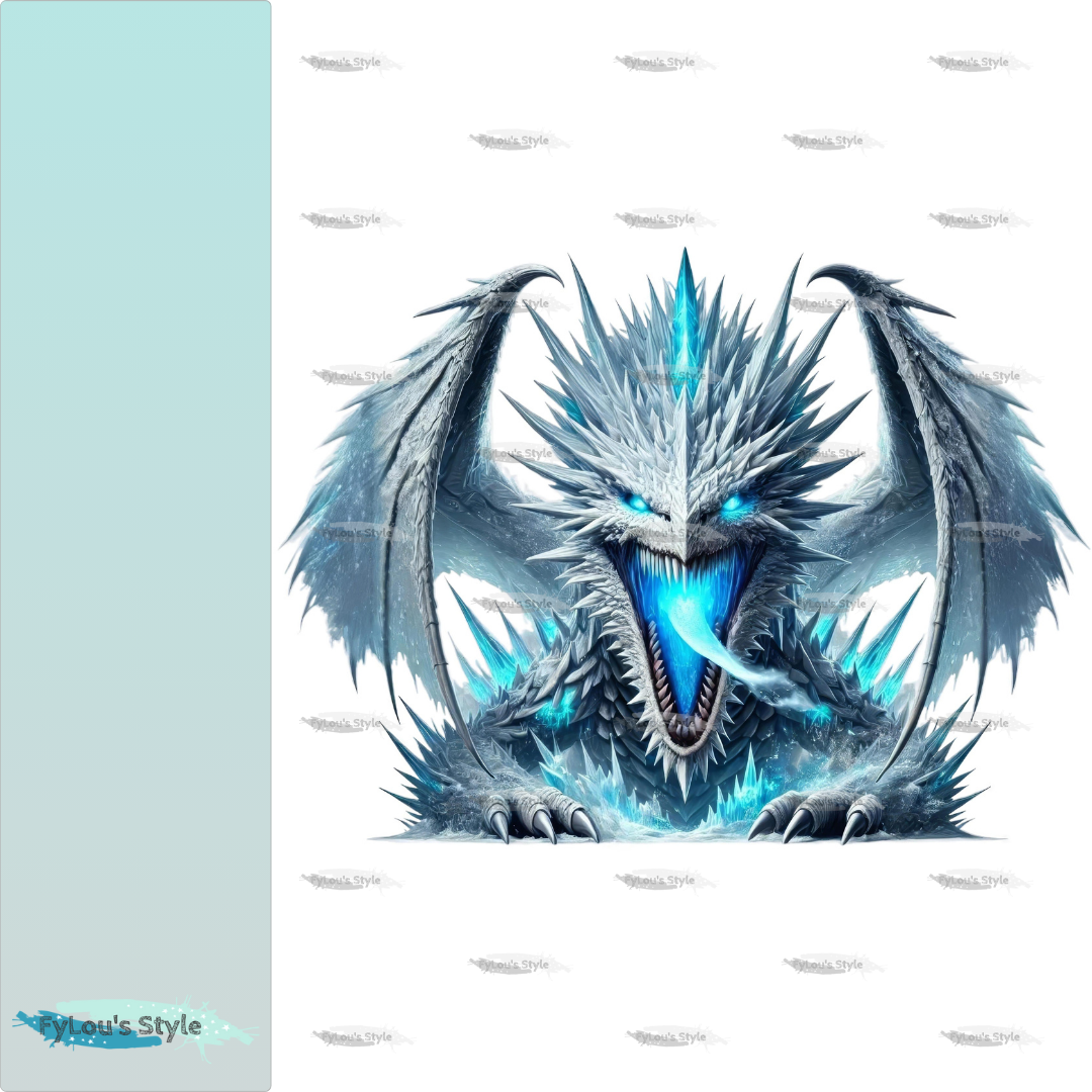 Bügelbild Eisdrache #4