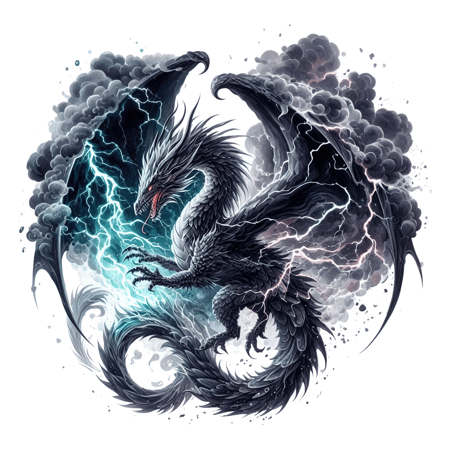 Bügelbild Elementar Drache #11