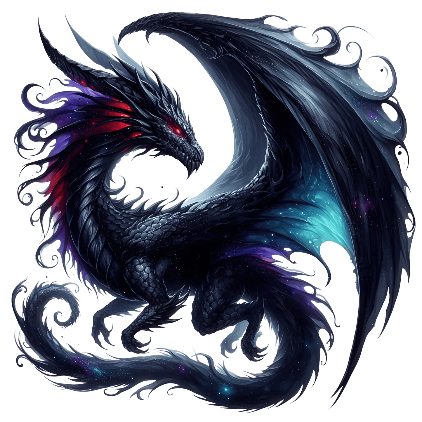 Bügelbild Elementar Drache #30