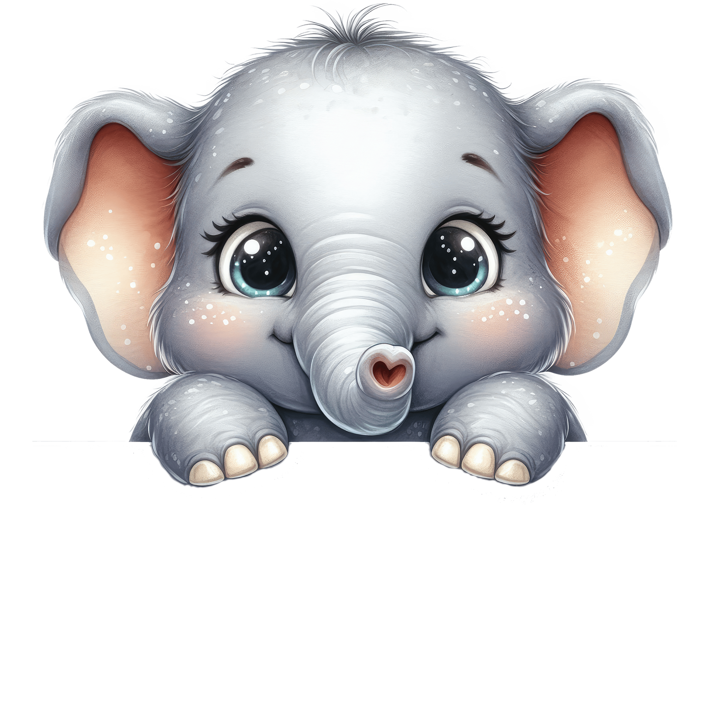Bügelbild Guck Guck Elefant Fylou's Style