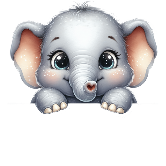 Bügelbild Guck Guck Elefant Fylou's Style