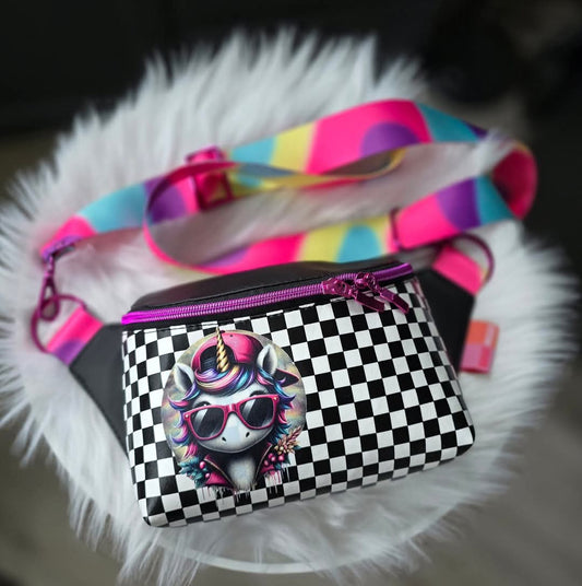 Bügelbild Cool Girl Einhorn Fylou's Style