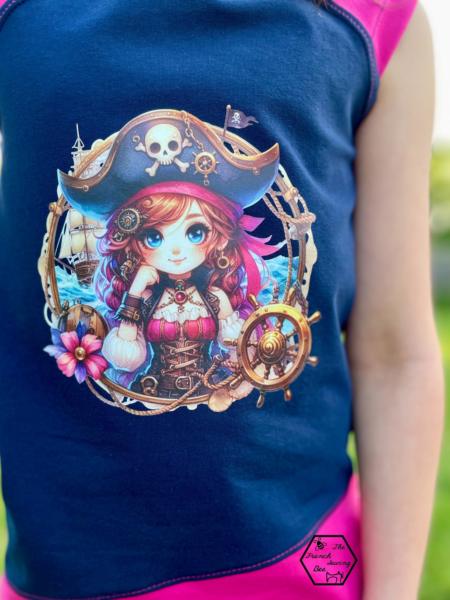 Bügelbild Steampunk Piraten Mädchen #1 Fylou's Style