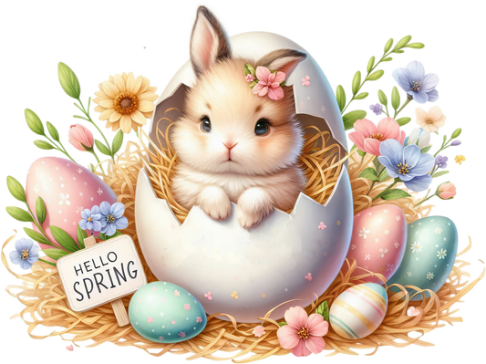 Bügelbild Frühlings Babyhase #10 Fylou's Style