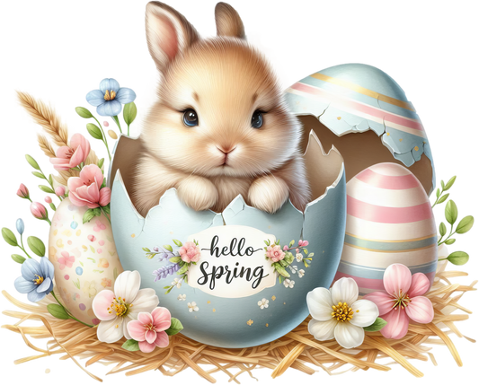 Bügelbild Frühlings Babyhase #13 Fylou's Style