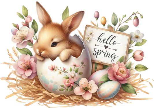 Bügelbild Frühlings Babyhase #9 Fylou's Style